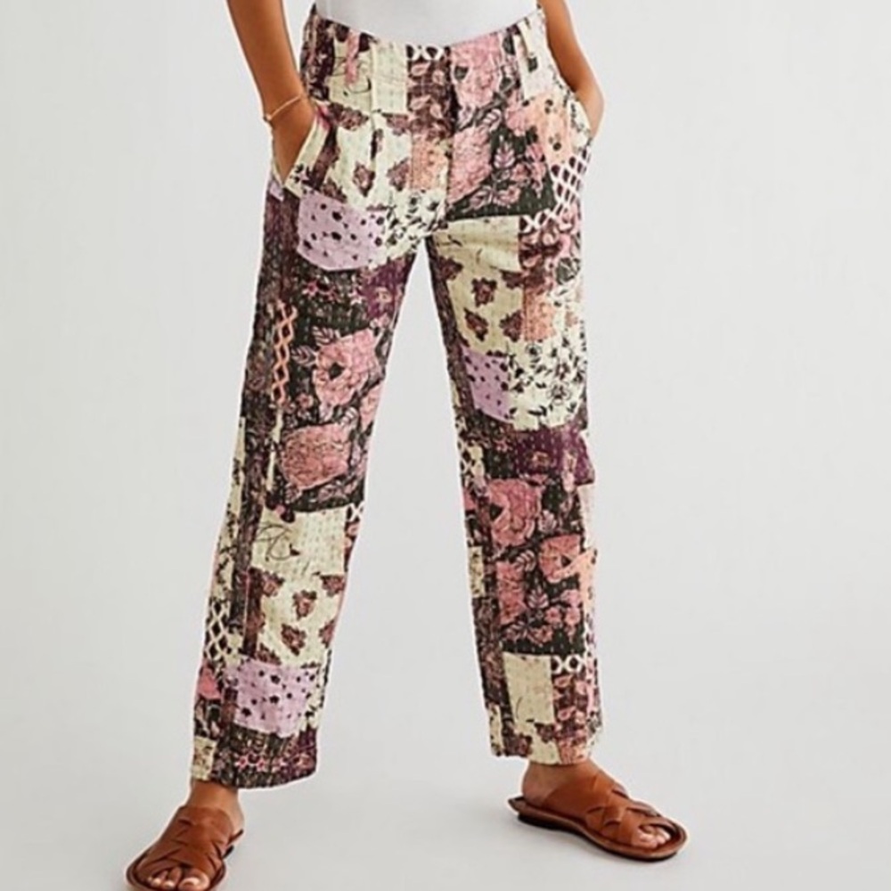 FREE PEOPLE ROADS MERGE STRAIGHT LEG PANTS